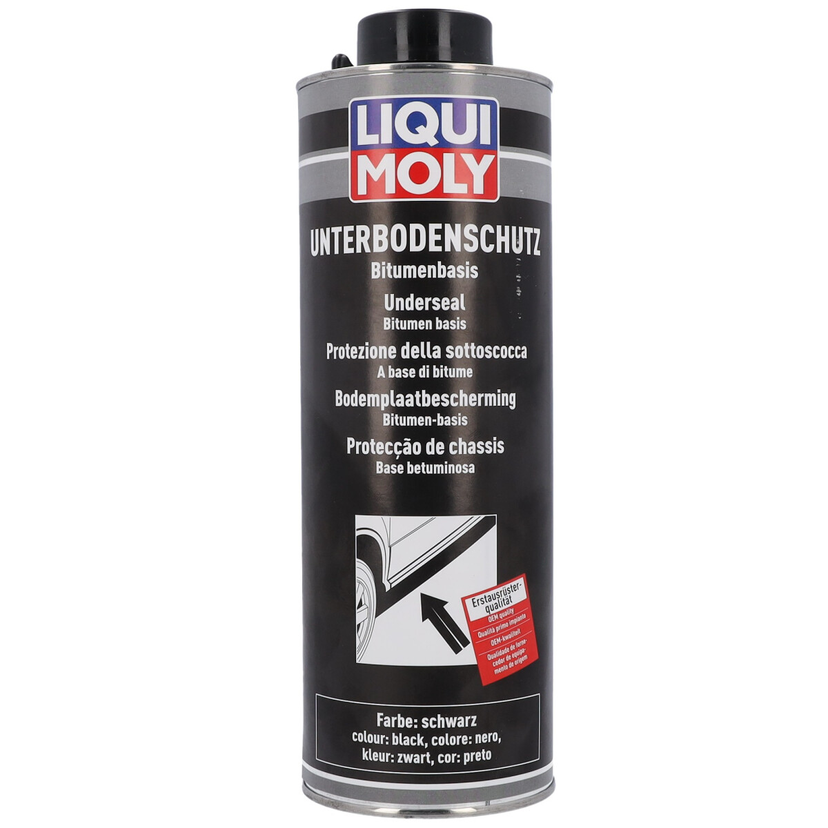Unterbodenschutz schwarz Bitumenbasis Dose 1000ml