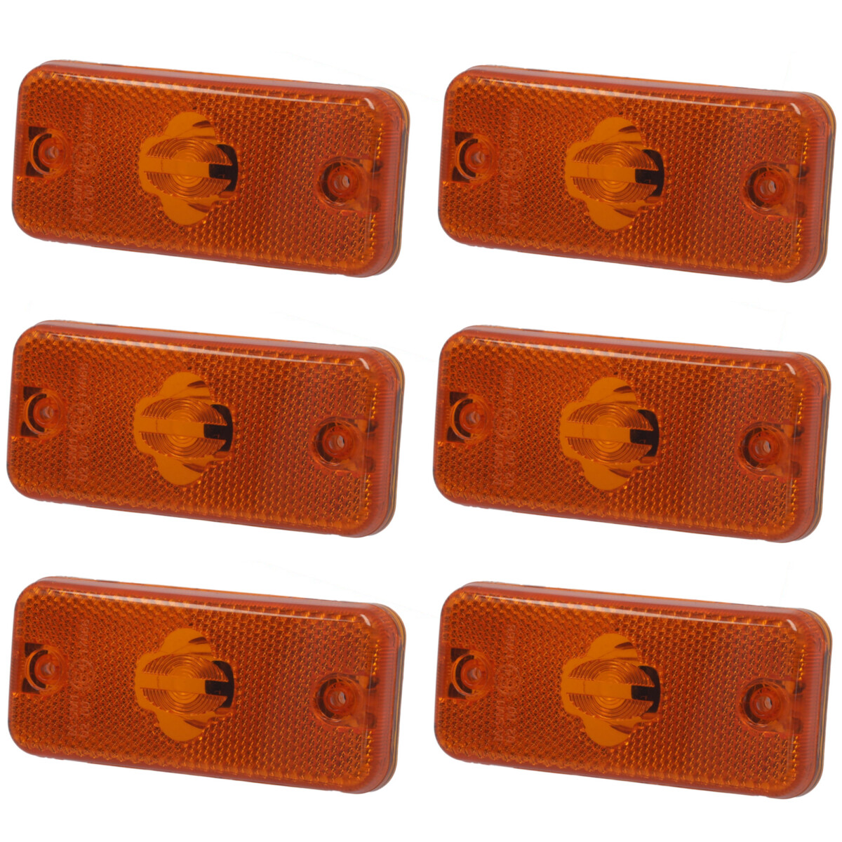 6x Seitenmarkierungsleuchte Orange passend für...