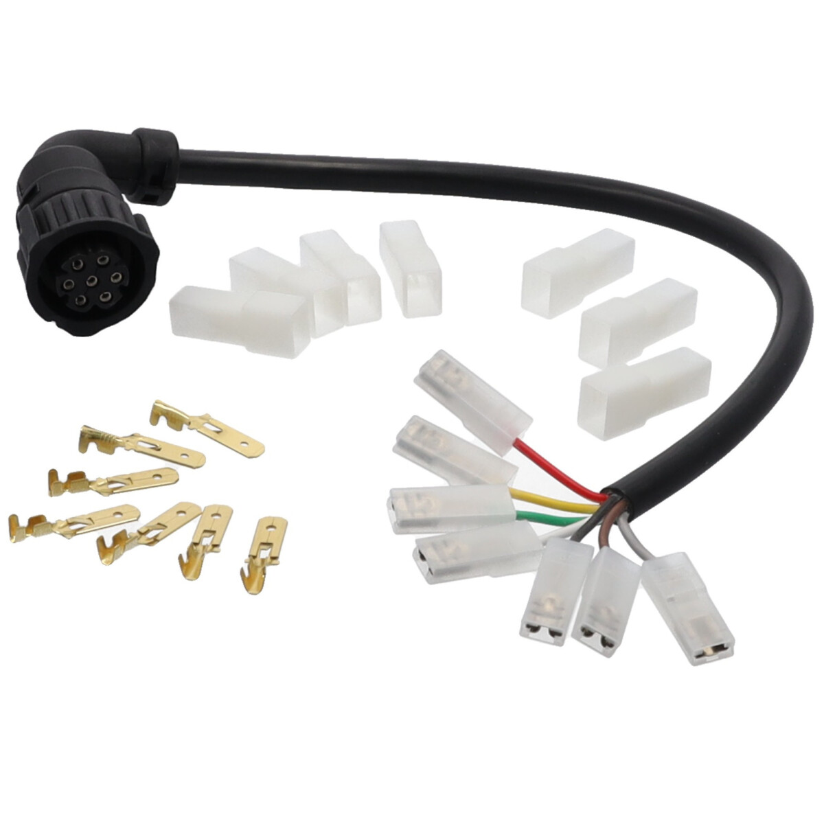 Anschlussstecker AMP 7pol mit 30cm Kabel & 7x...