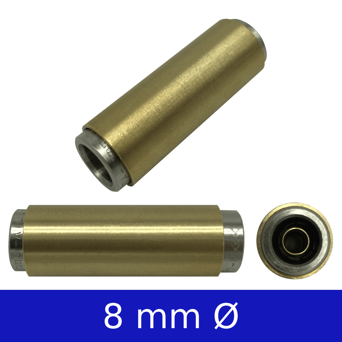 Gerade Schnellsteckverbinder 8mm Ø