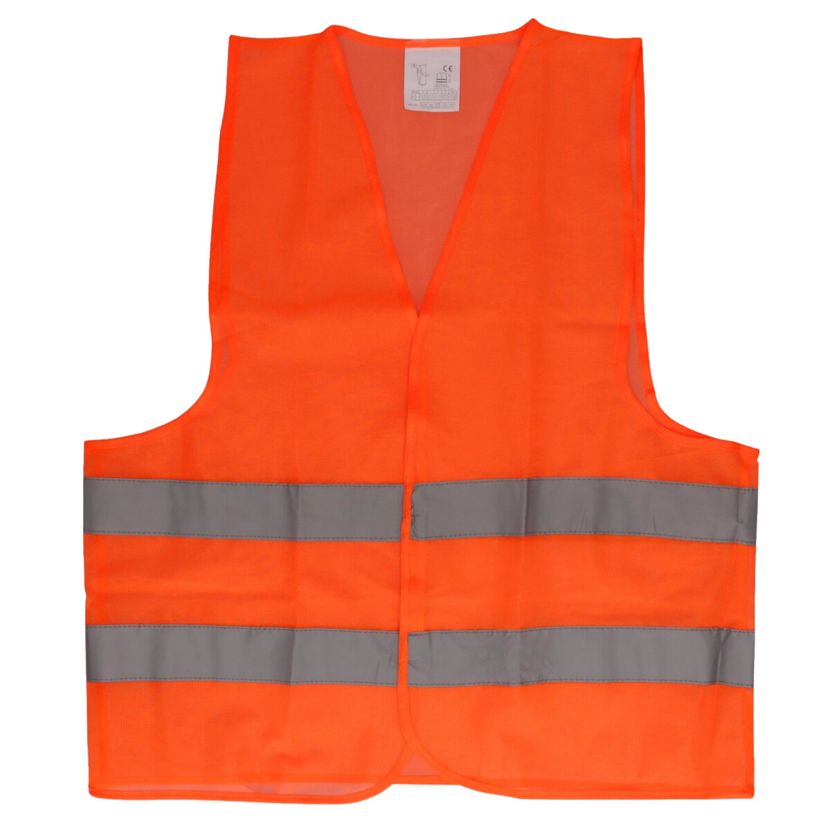 Warnweste Orange mit 2x Reflektorstreifen Gr. 2XL