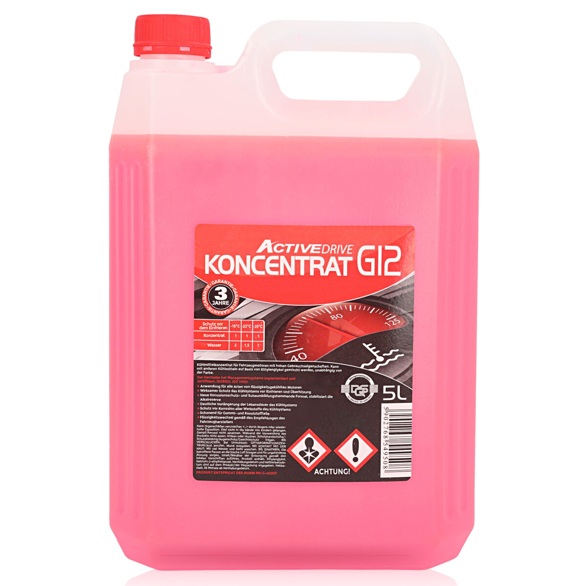 Kühlerfrostschutz G12 rot 5L Konzentrat