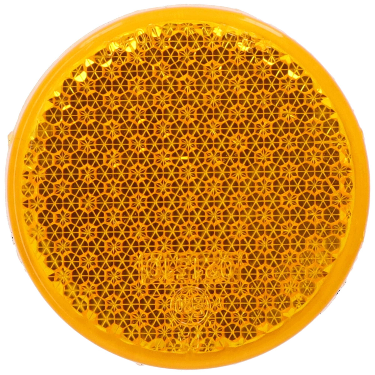 Rückstrahler Rund Orange 60mm Ø mit Schraube