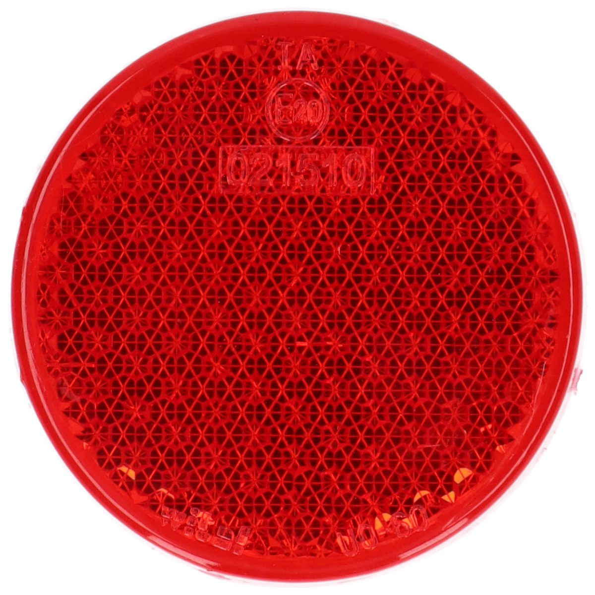 Rückstrahler Rund Rot 60mm Ø selbstklebend