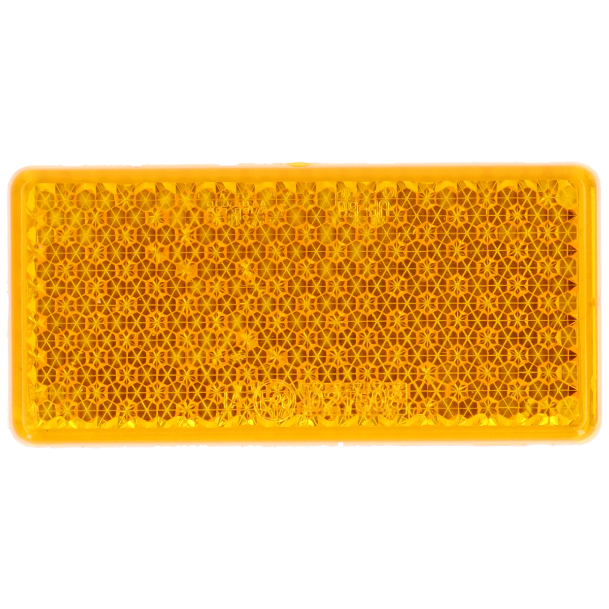 Rückstrahler Eckig Orange 96x46x6,5mm selbstklebend