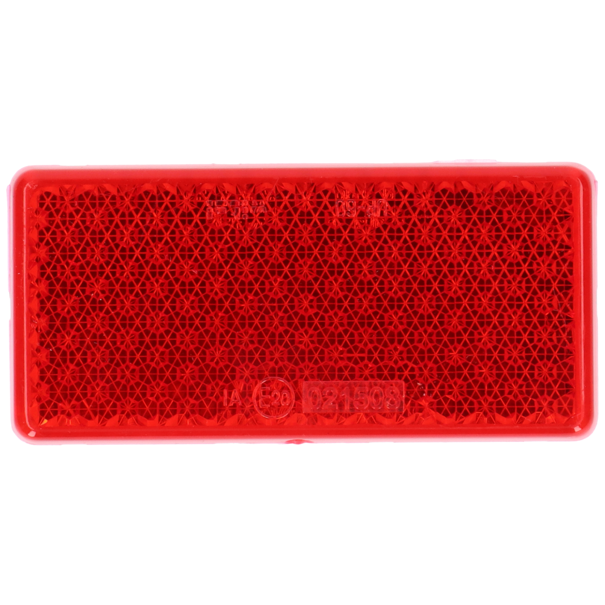Rückstrahler Eckig Rot 96x46x6,5mm selbstklebend
