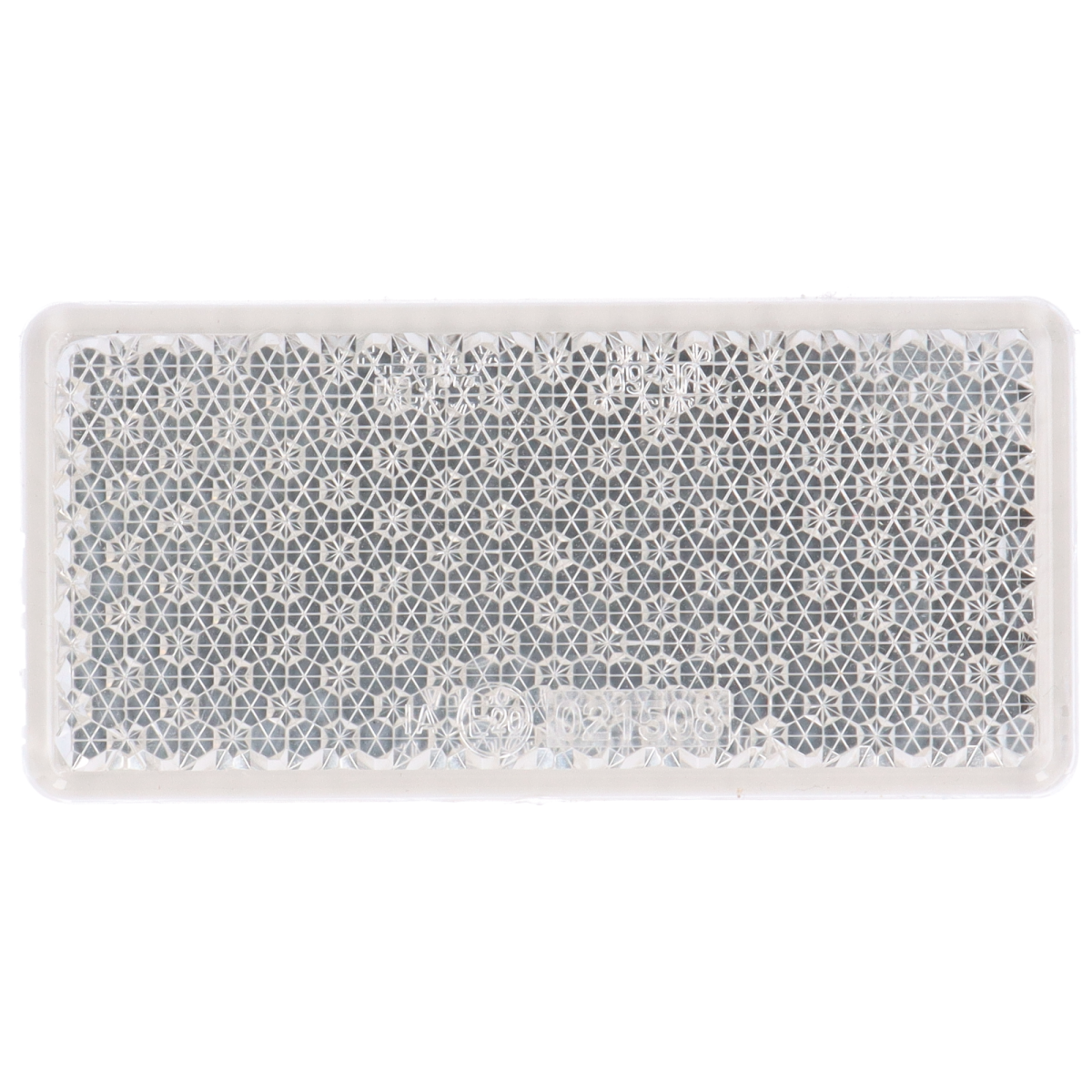 Rückstrahler Eckig Weiß 96x46x6,5mm selbstklebend