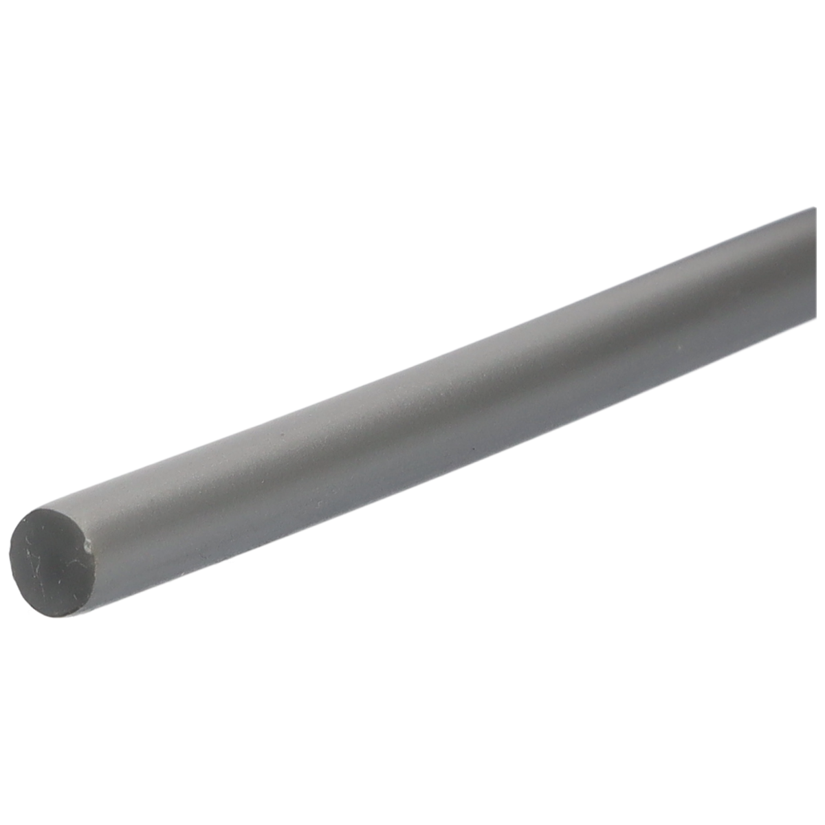 Planenseil 8mm Ø PVC ohne Einlage silber Meterware