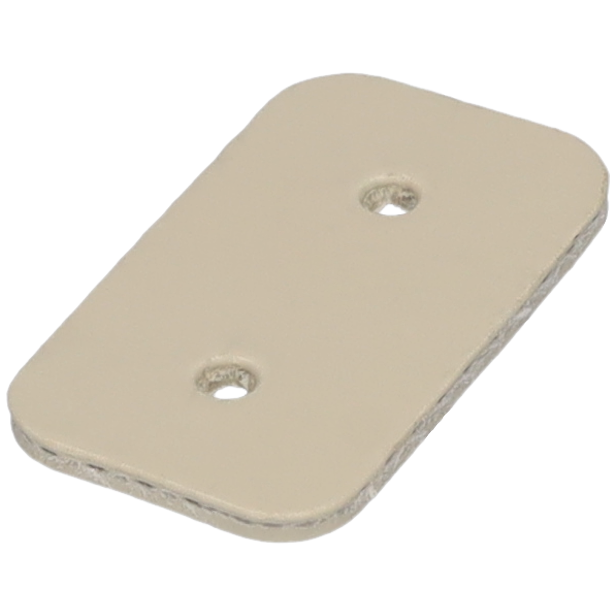 Nietunterlage Beige aus Riemenmaterial 2 Loch Abstand...