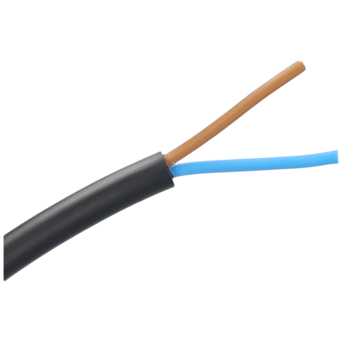 Elektroleitung 2-Polig 2x1.0mm² blau/braun
