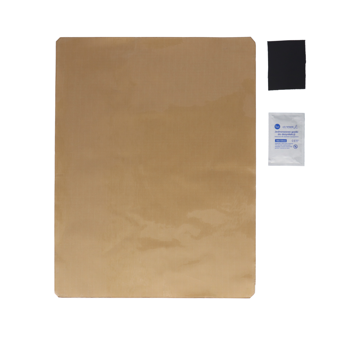 Planenreparatur 35x42cm transparent + 1x Entfettungstuch...