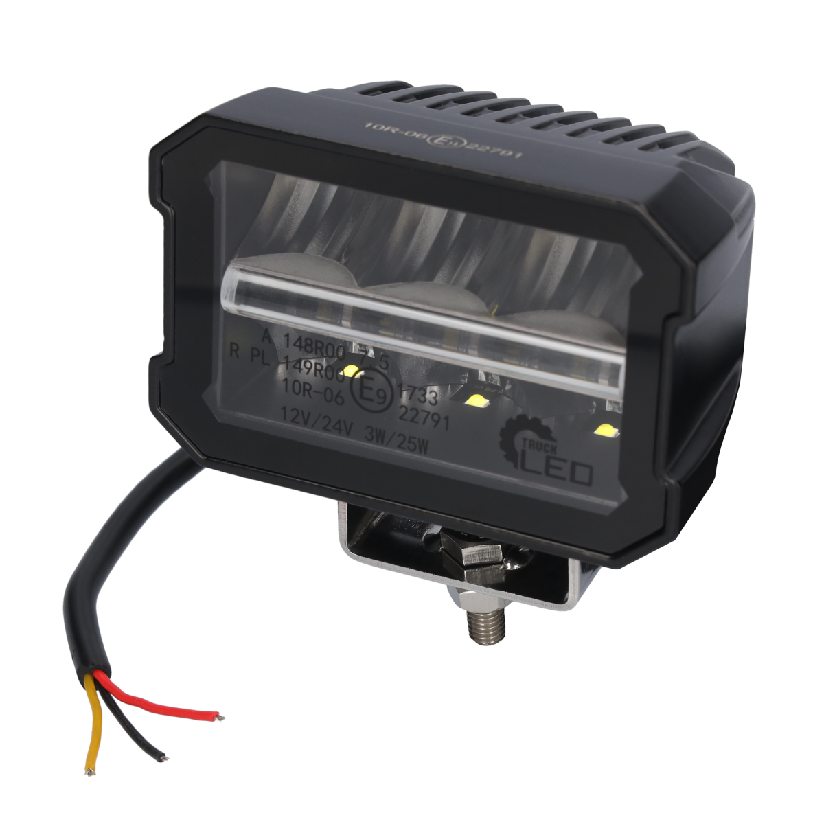 Fernscheinwerfer LED mit Positionslicht 2200LM mit Kabel...