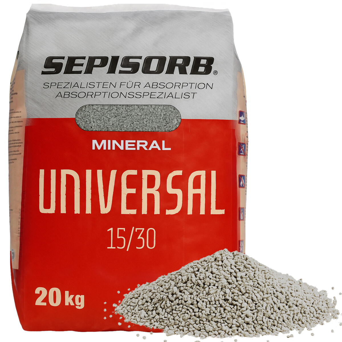 40L Ölbindemittel Sack 20kg Granulat fein...