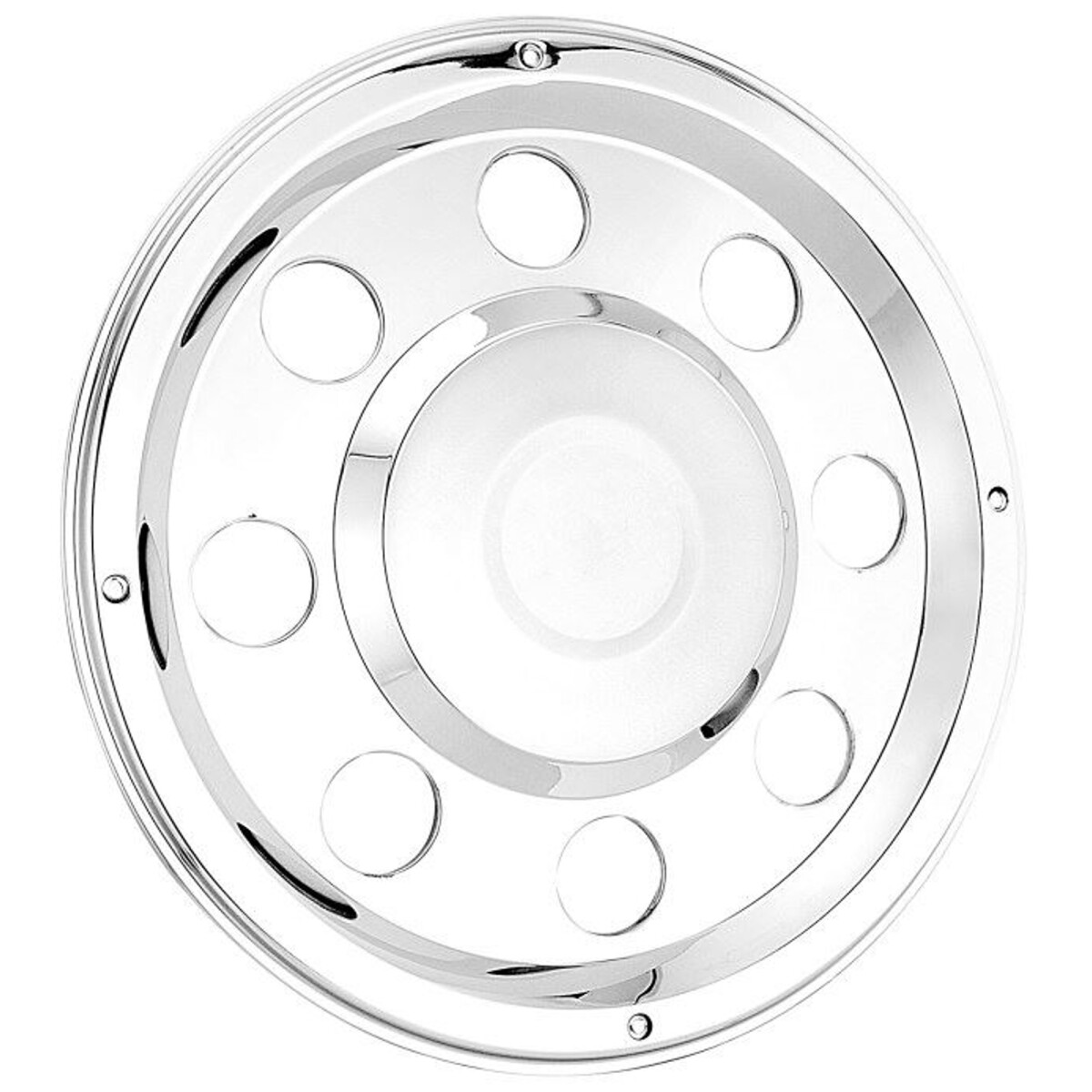 Radzierblende Chrom Edelstahl hinten 19,5"