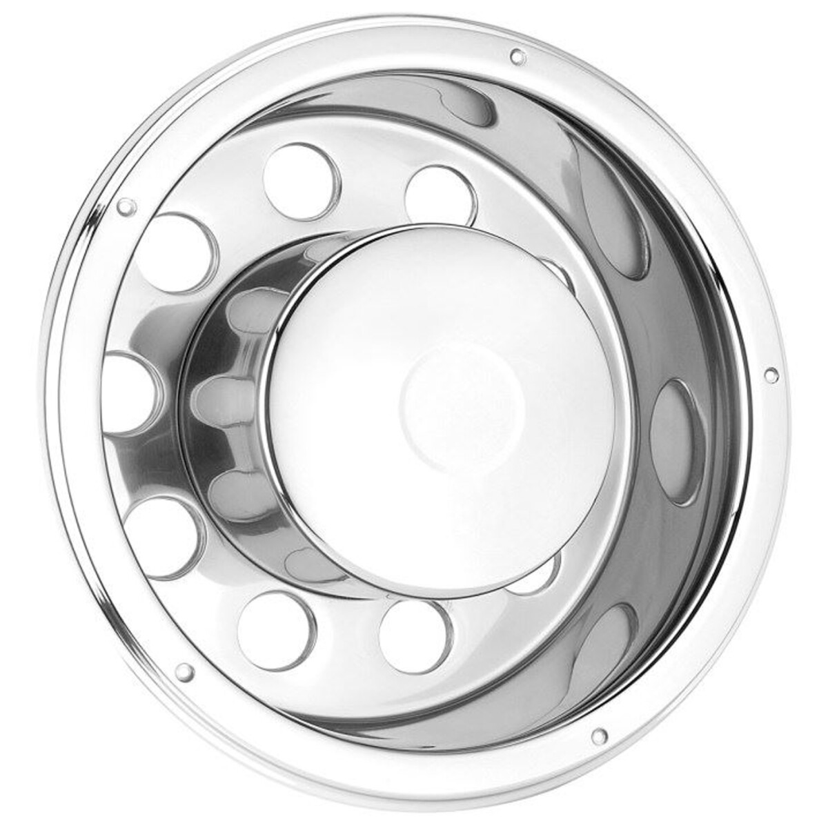 Radzierblende Chrom Edelstahl hinten 22,5"