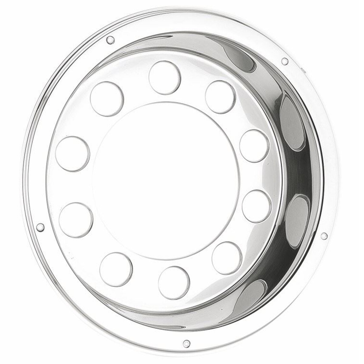 Radzierblende Chrom Edelstahl hinten 22,5"