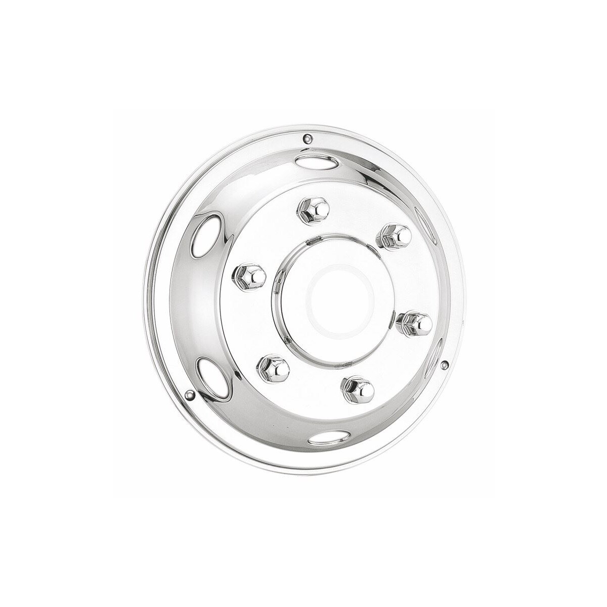 Radzierblende Chrom Edelstahl vorne 17,5"