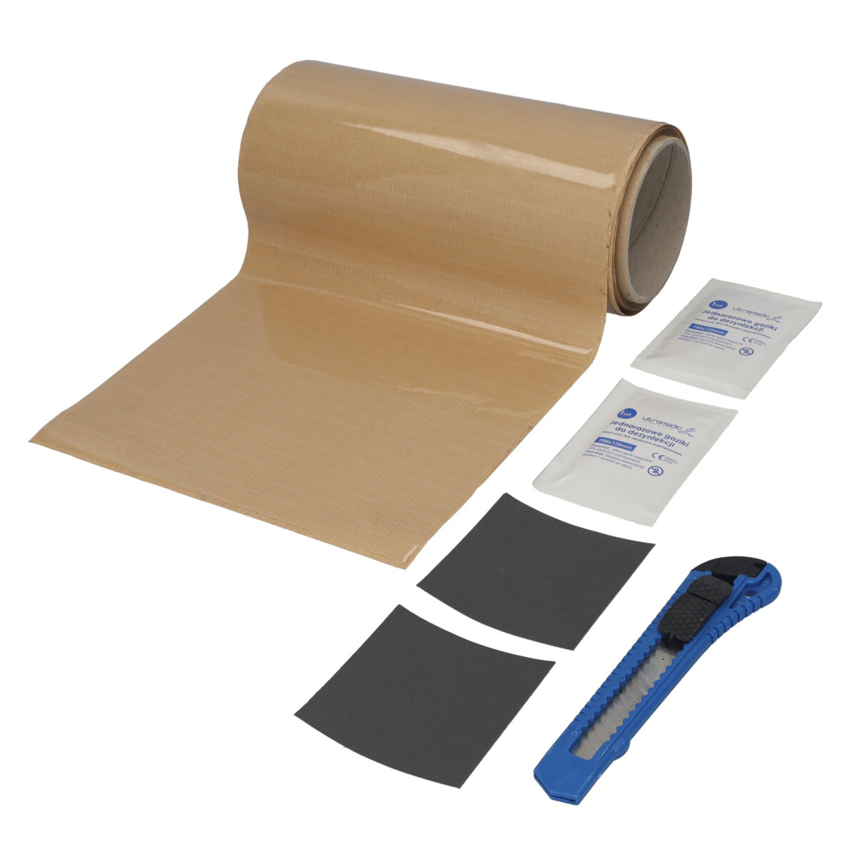 Planenreparatur Rolle transparent 220x200cm + Zubehör