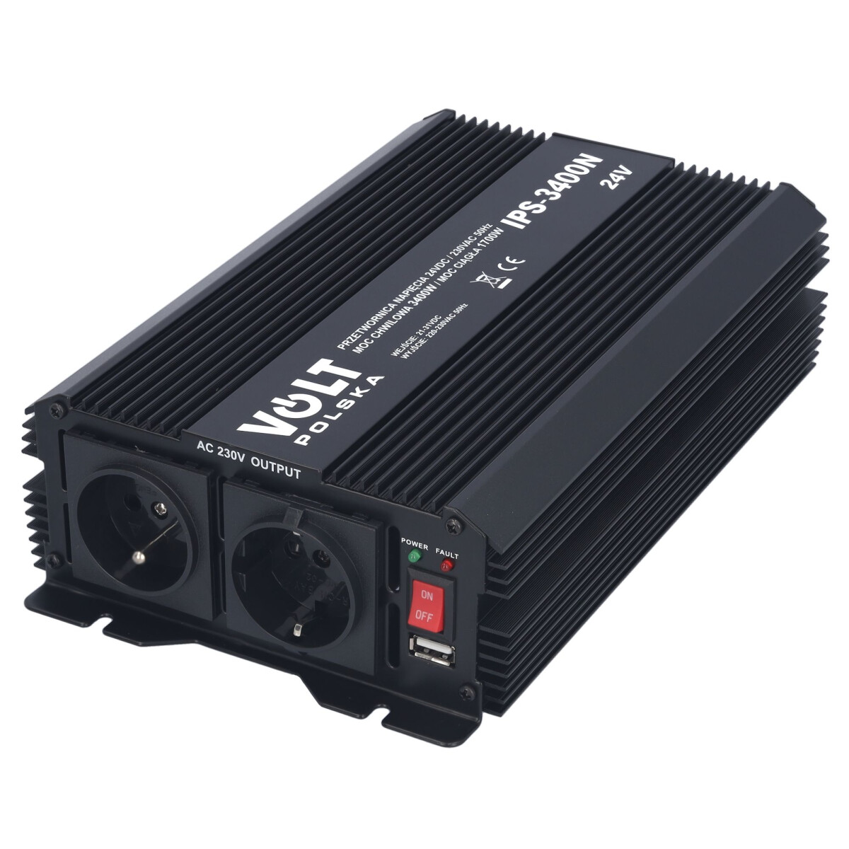 Spannungswandler 24V auf 230V 1700/3400W