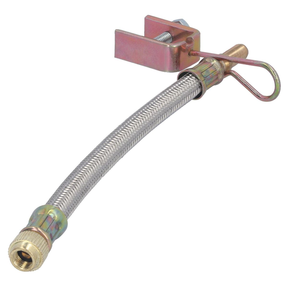 Ventilverlängerung 150mm Metall flexibel mit Halterung