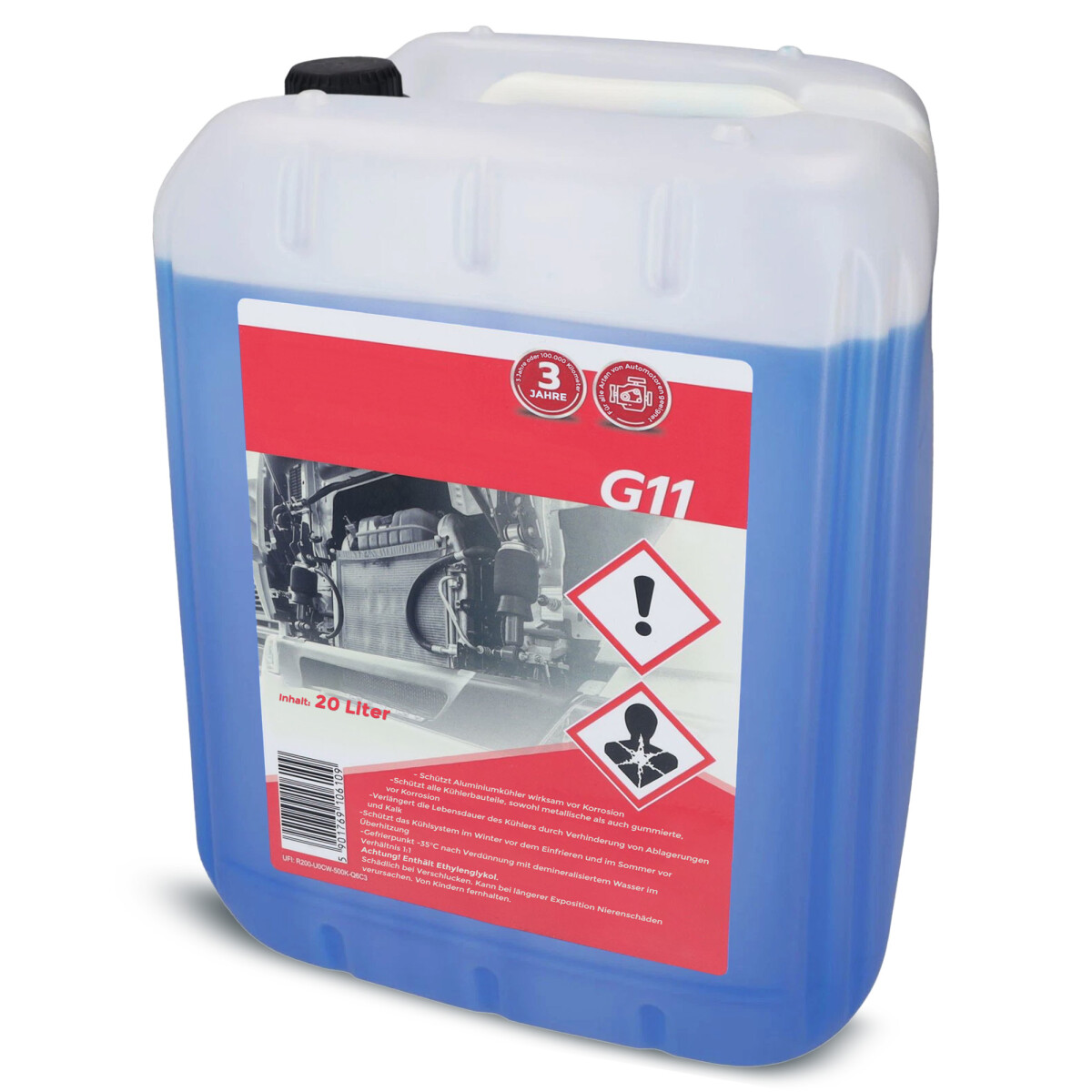 Kühlerfrostschutz Universal blau 20L Konzentrat G11