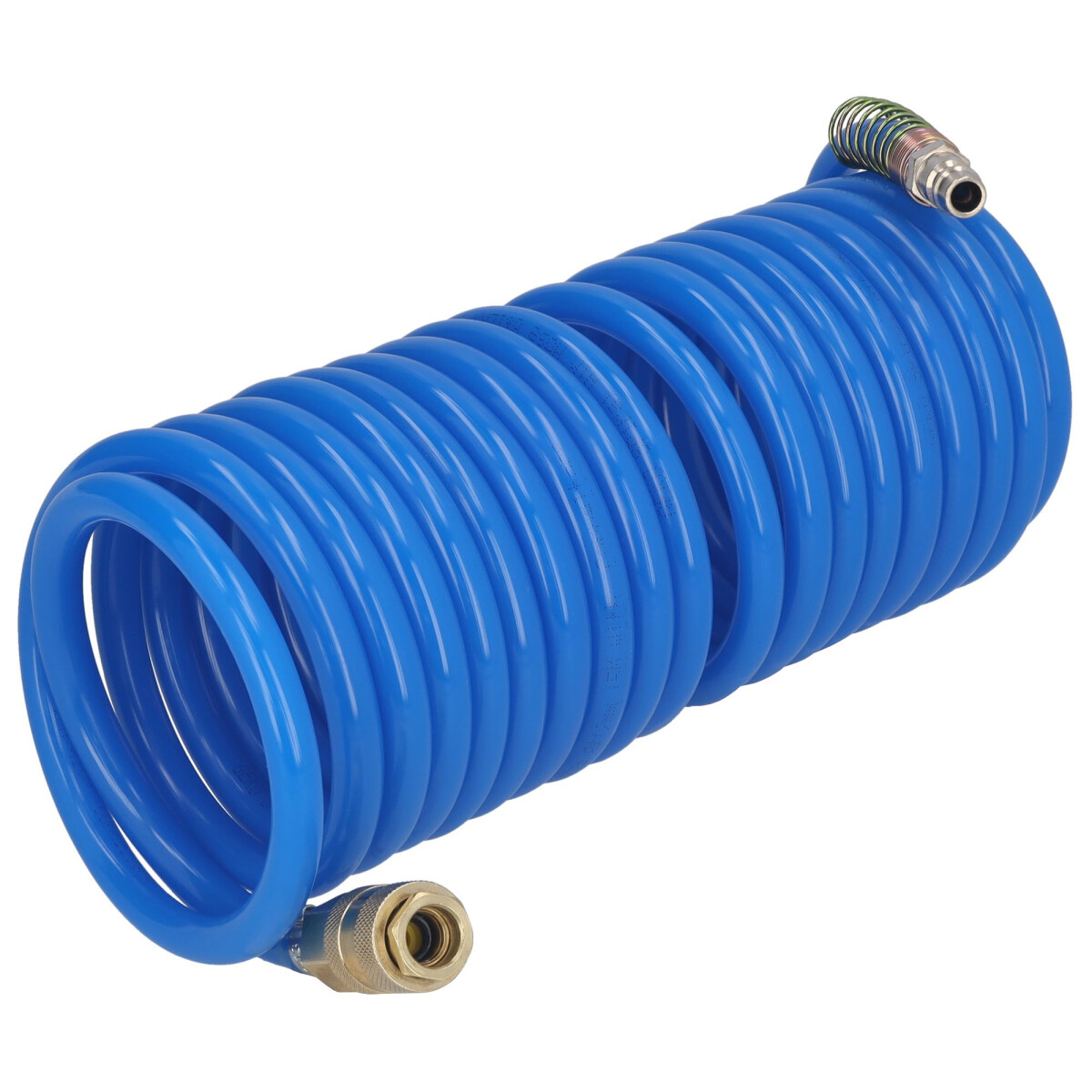 Druckluftschlauch Spiralschlauch 6m mit Schnellkupplung...