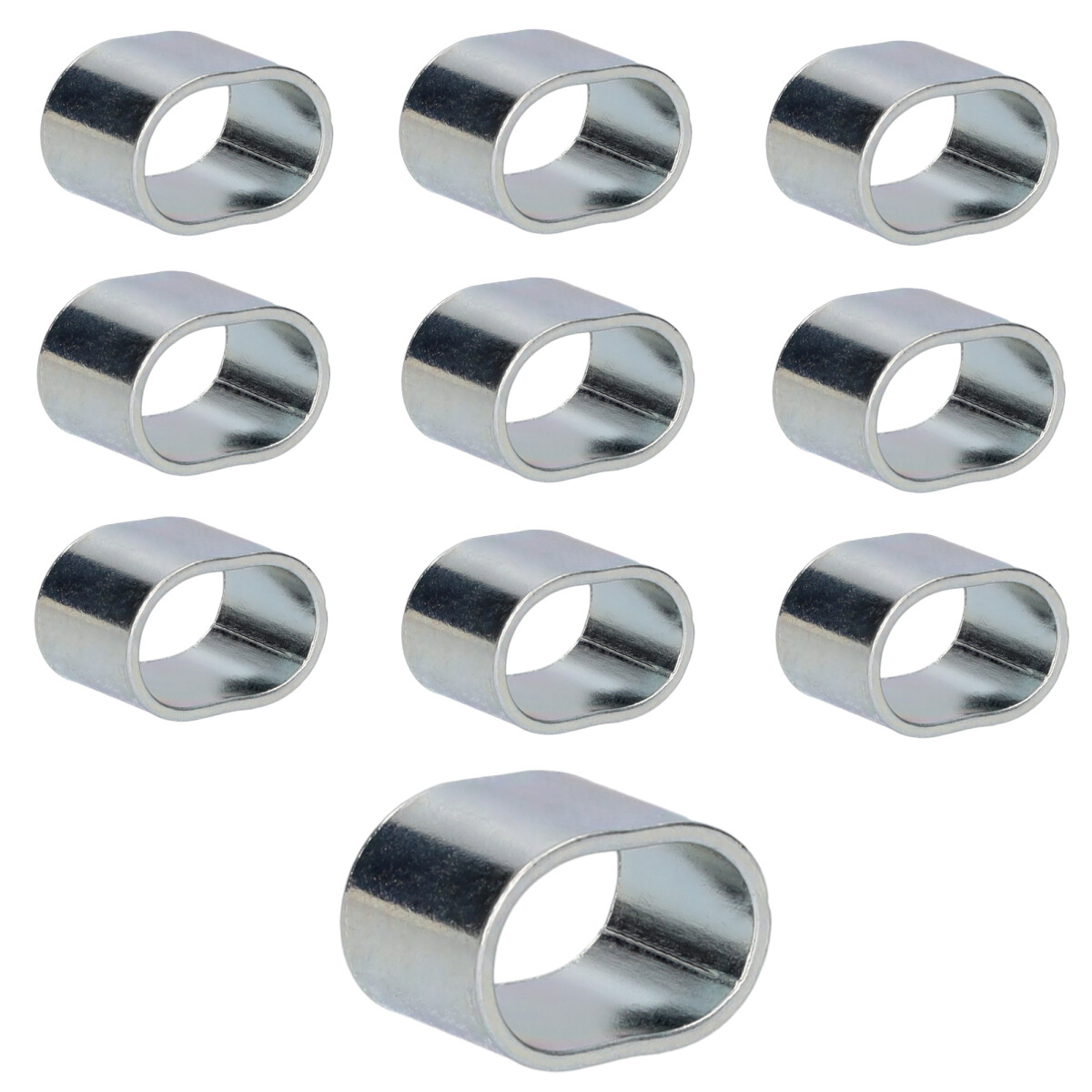 10x Würgeklemme Metall verzinkt für 6mm...