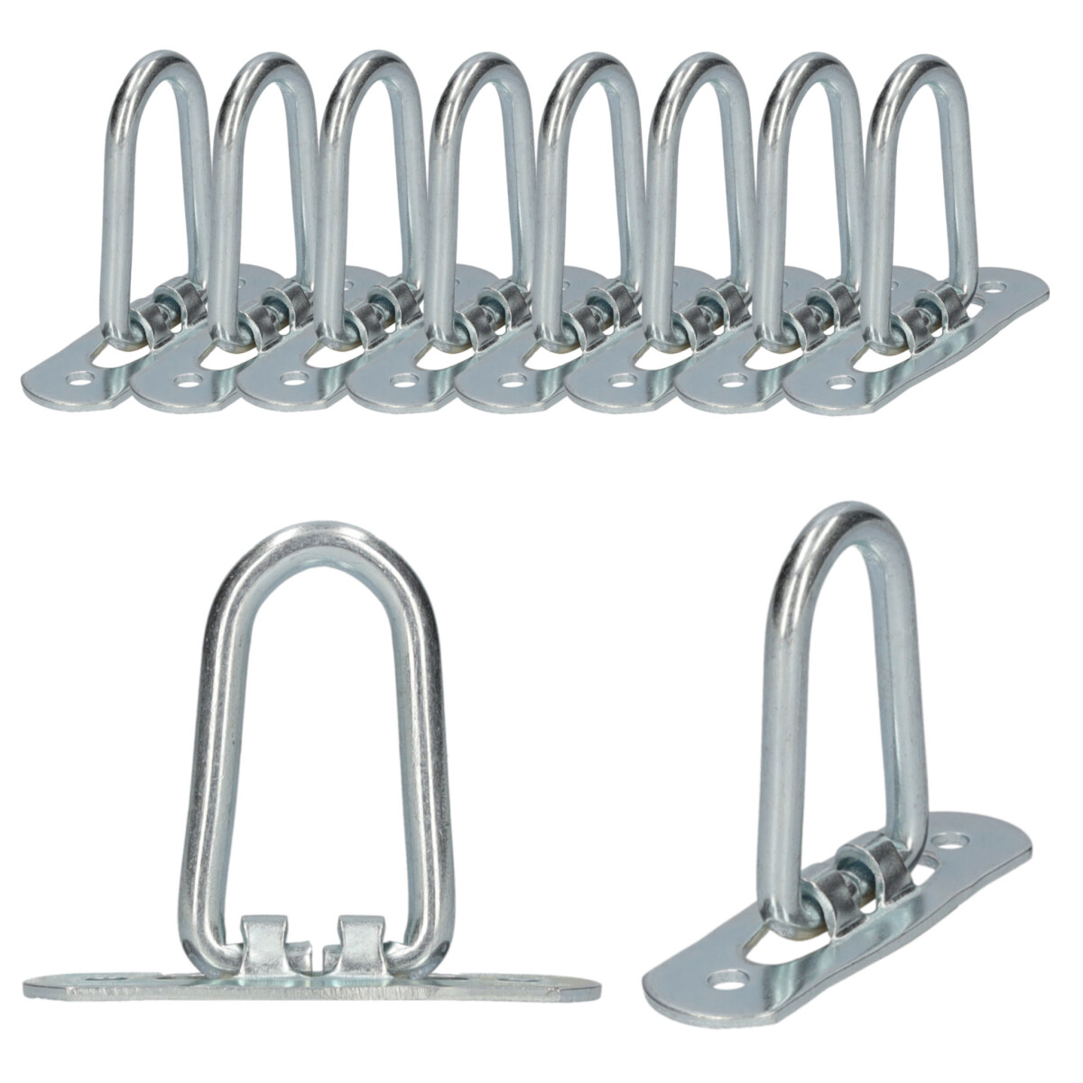 10x Bügelkrampe klappbar 2 Loch Innenhöhe 55mm
