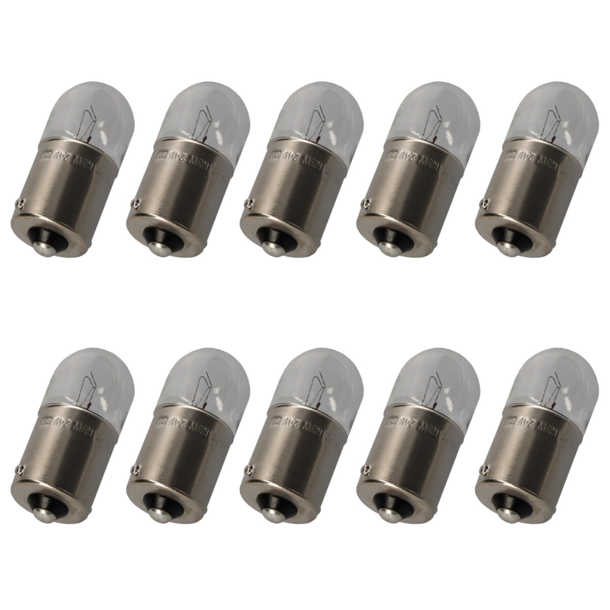 10x 12V R5W BA15s Glühlampe