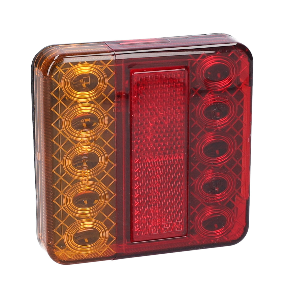 Heckleuchte 12V 14 LEDs 25cm Kabel 100x100mm