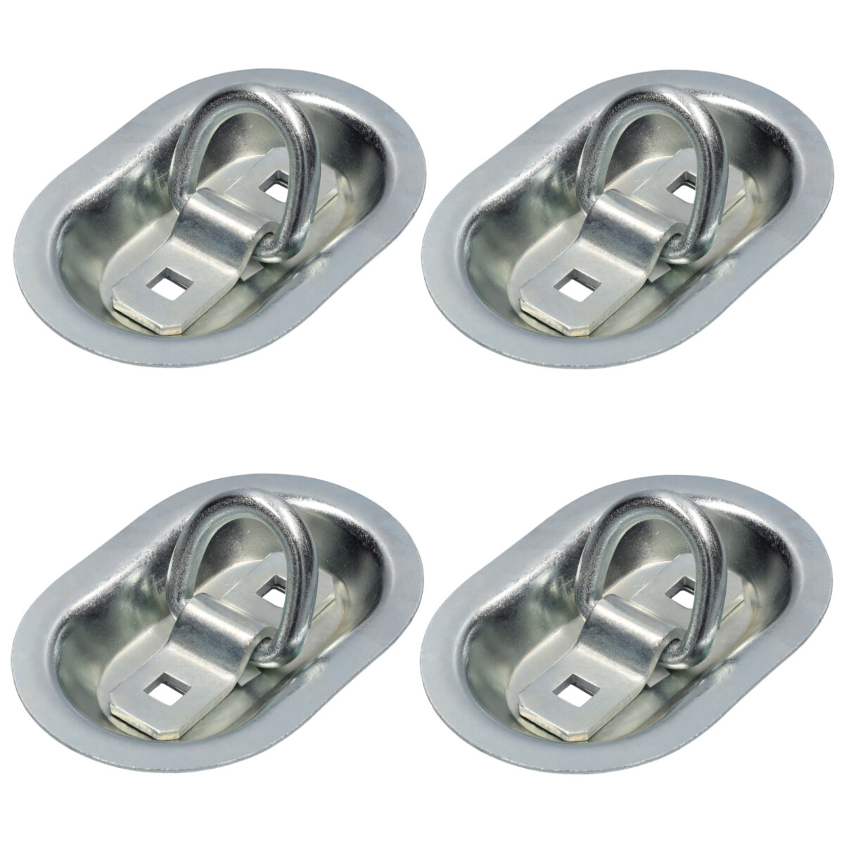 4x Zurröse klappbar 2000daN verzinkt Bügel 10mm...